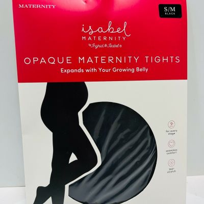 Isabel Opaque Maternity Tights by Ingrid & Isabel, Pregnancy Tights, Black S/M